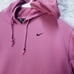 Nike Hoodie Sweatshirt Womens Sz Medium Pink Fleece Pullover Long Sleeve
