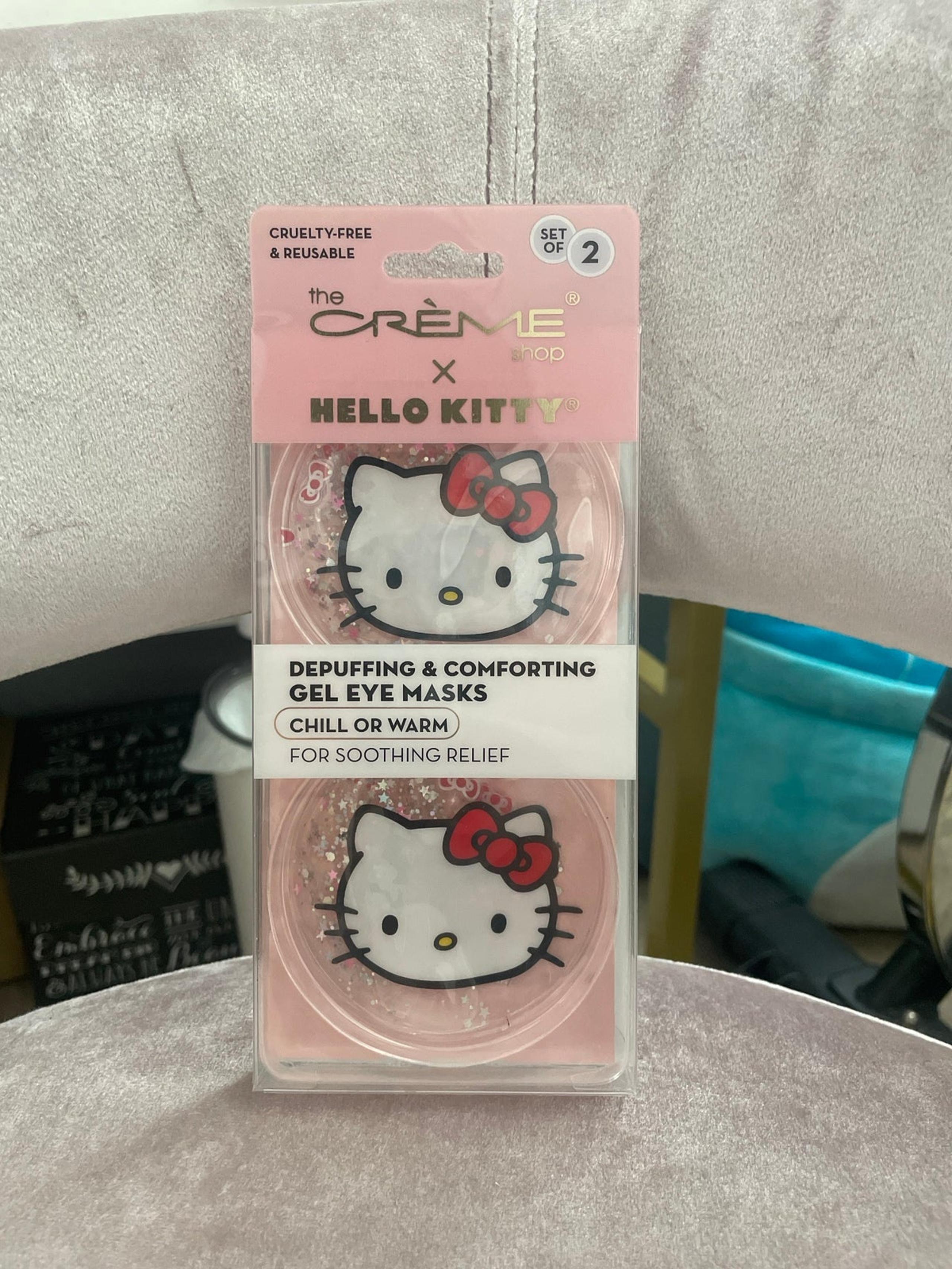 Hello Kitty Creme Shop Depuffing and Comforting Gel Eye Masks, Brand New