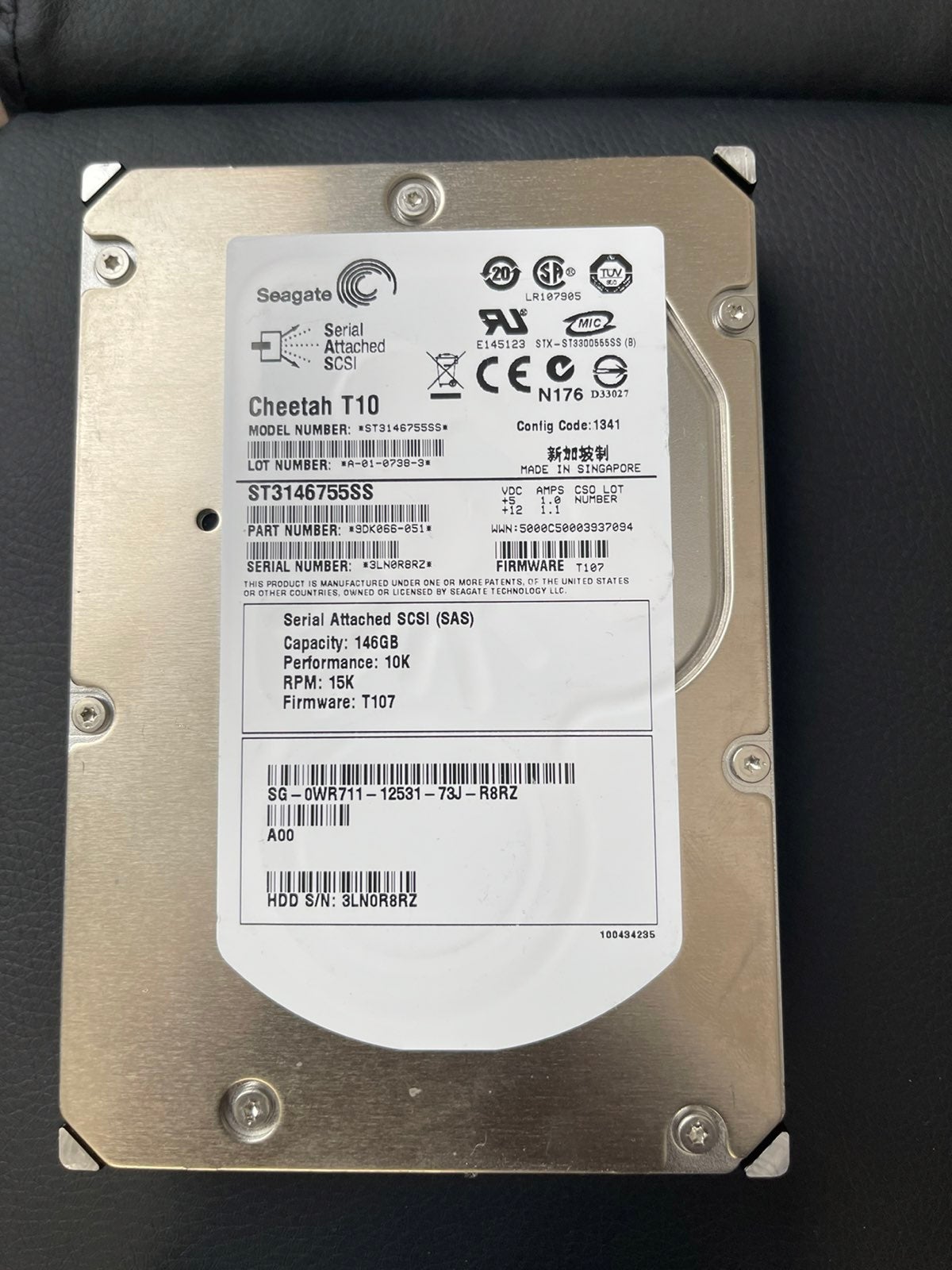 Seagate Cheetah 146GB 15K RPM SAS Hard Drive