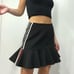 Pinko Amour Impossible Botox Gonna Crepe Bonded Mini Skirt Black Size IT 40