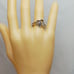 Kirsten Severin 925 Heart diamond ring SZ 7