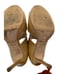 JIMMY CHOO Tan patent leather slingback sandals heals size 37