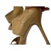 JIMMY CHOO Tan patent leather slingback sandals heals size 37