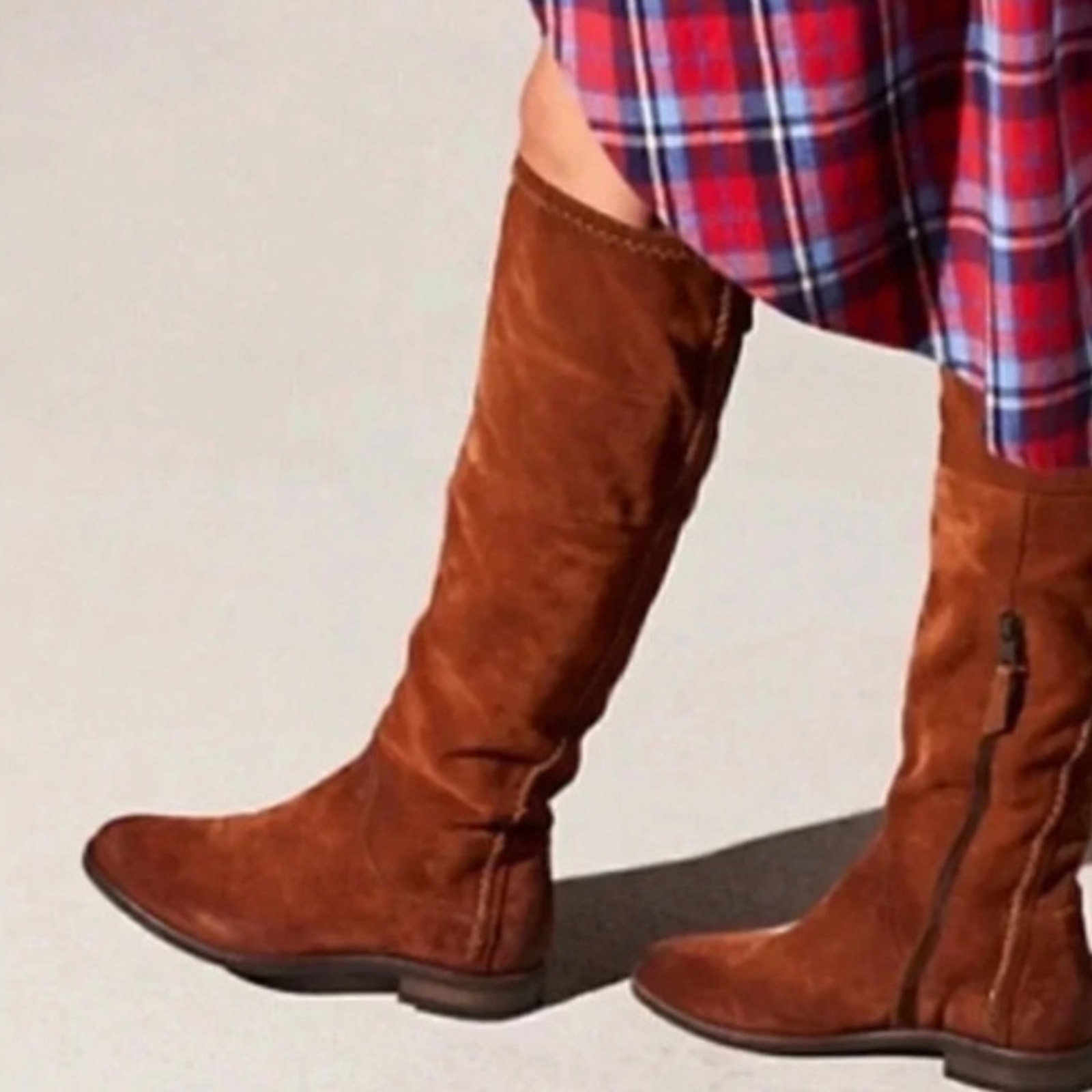 Free People Miz Mooz The Bentley Brown Suede Boots Size 37 / US 7