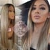 Sexy Human Ash Ombre Blonde Lace Wig