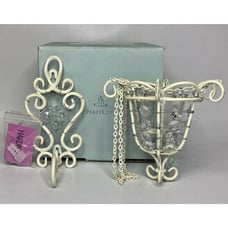 PartyLite Romantic Chic Beaded Hanging Candle Lamp Retired NIB P15C/P8392