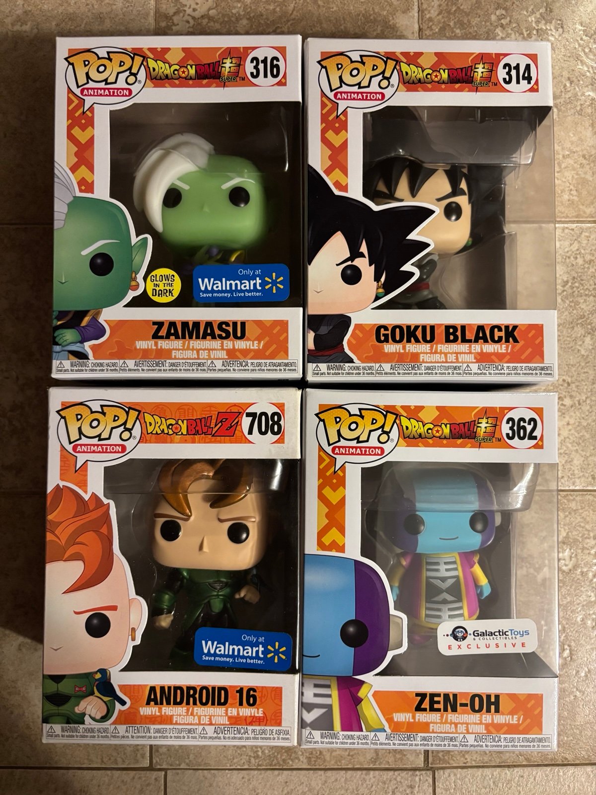 Funko Pop Dragon Ball Super Bundle Of 4