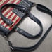 American Flag Studded Faux Leather Handbag By Montana West Conceal Carry Pocket