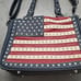 American Flag Studded Faux Leather Handbag By Montana West Conceal Carry Pocket