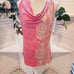 ATHLETA ORANGE PAISLEY TUNIC WITH DROP DOWN COLLAR