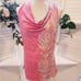 ATHLETA ORANGE PAISLEY TUNIC WITH DROP DOWN COLLAR