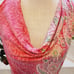 ATHLETA ORANGE PAISLEY TUNIC WITH DROP DOWN COLLAR