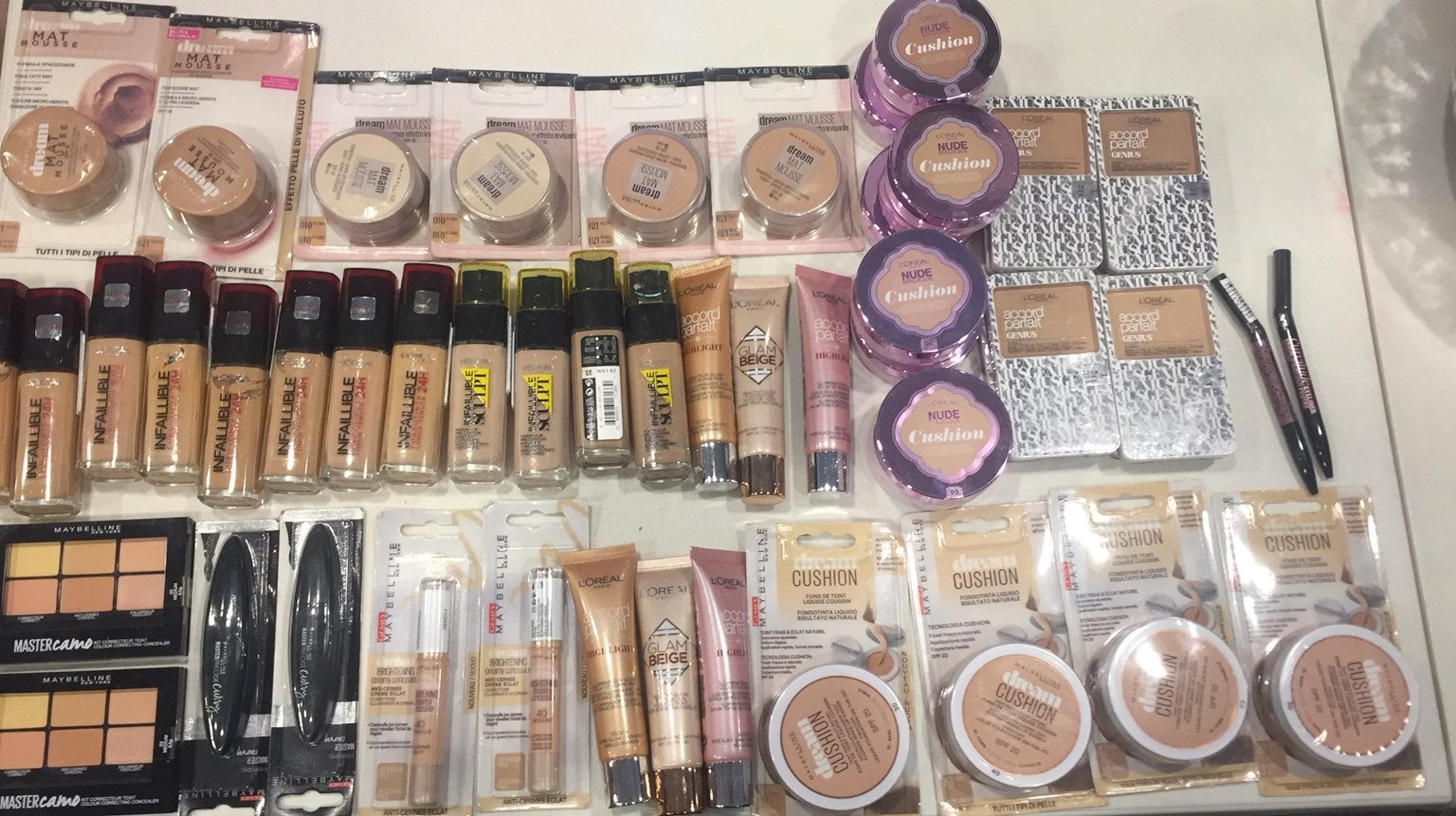 Loreal & Maybelline lot of 52 assorted