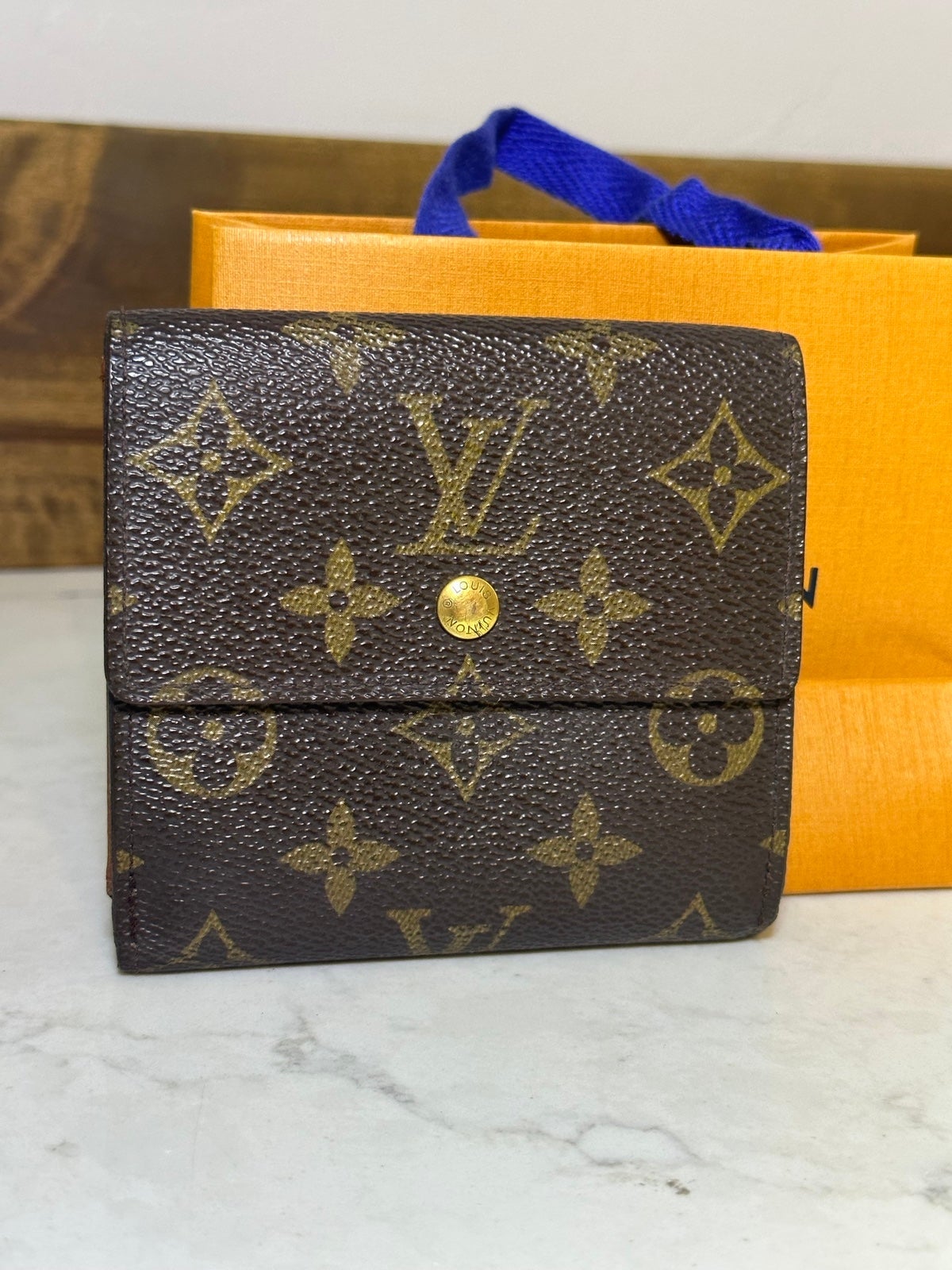 LOUIS VUITTON Vintage Classic Mini Bifold wallet Monogram Signature