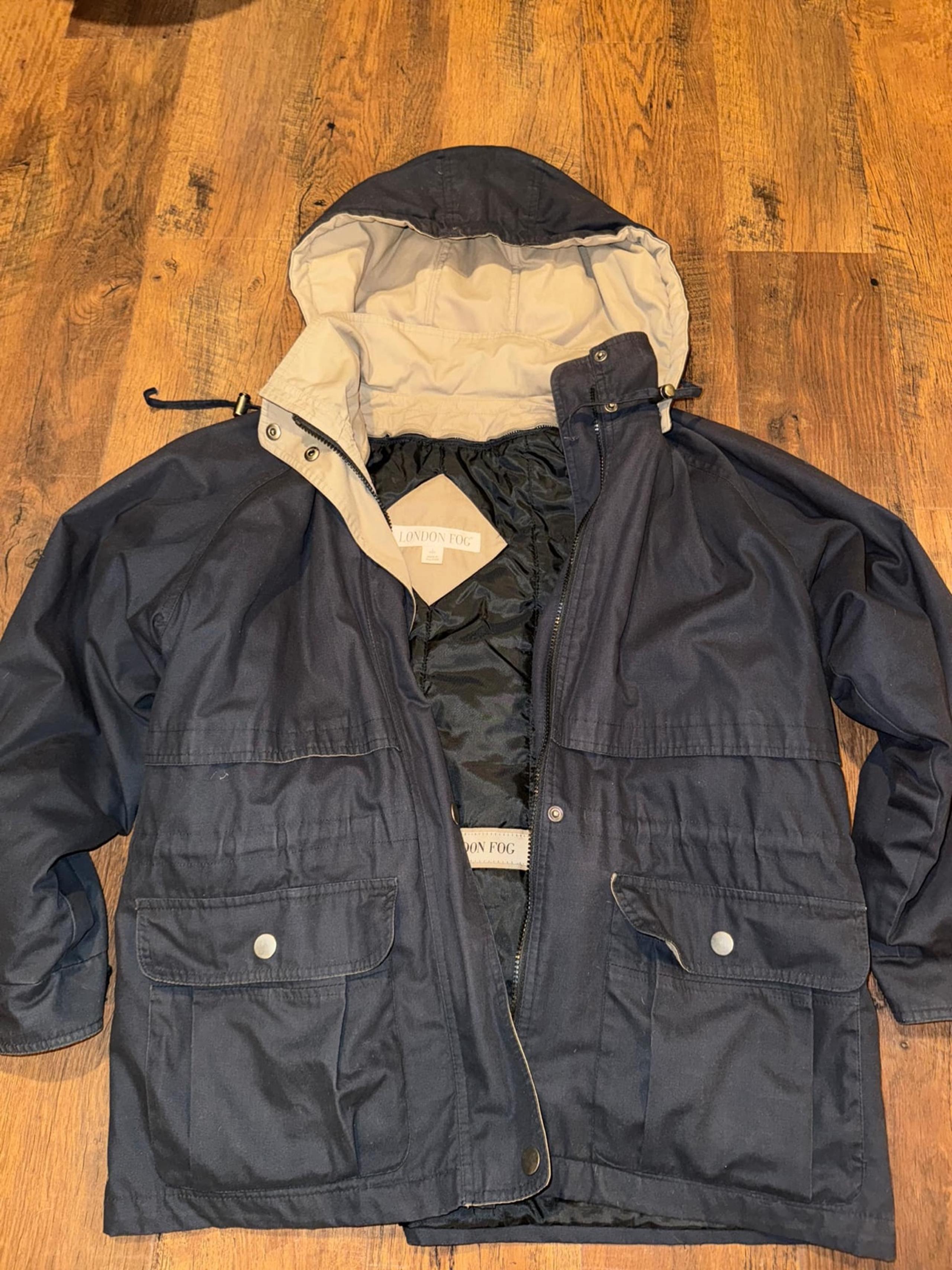 London Fog Men's black hooded Jacket