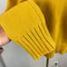 J Crew Sweater Womens Medium Yellow 1988 Rollneck Cotton Blend Preppy Minimal