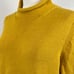 J Crew Sweater Womens Medium Yellow 1988 Rollneck Cotton Blend Preppy Minimal