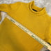 J Crew Sweater Womens Medium Yellow 1988 Rollneck Cotton Blend Preppy Minimal