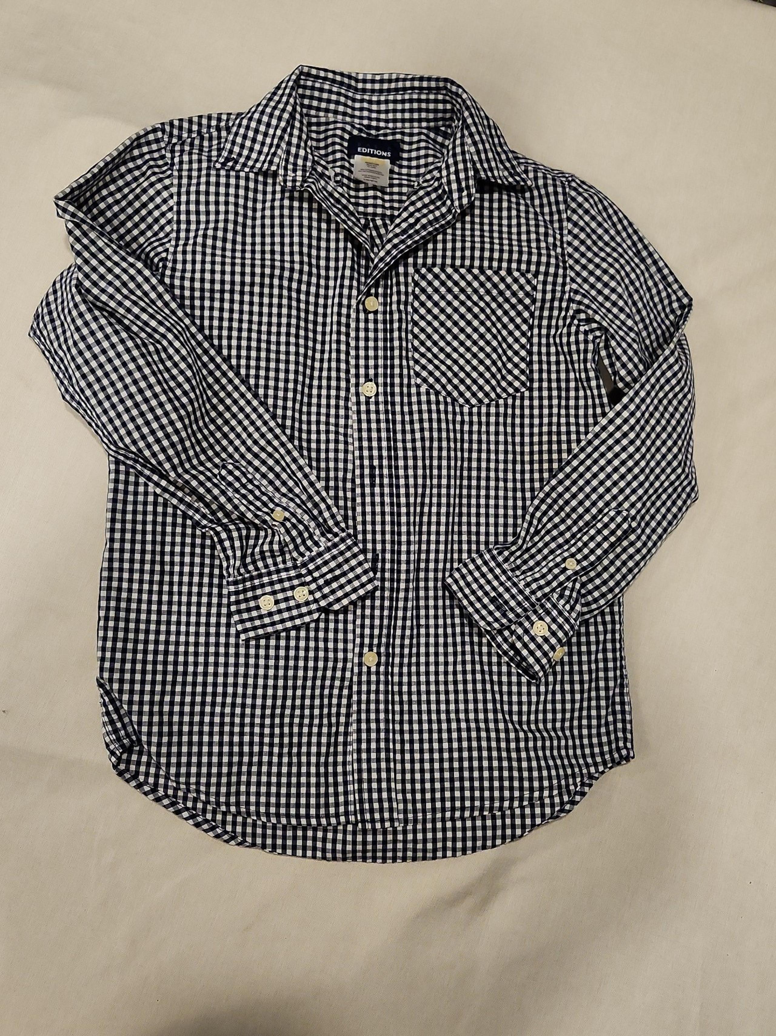 Long sleeve button up shirt, youth size large(10-12)