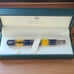 Monteverde Regatta Fountain Pen - Blue / Yellow - Stub Nib