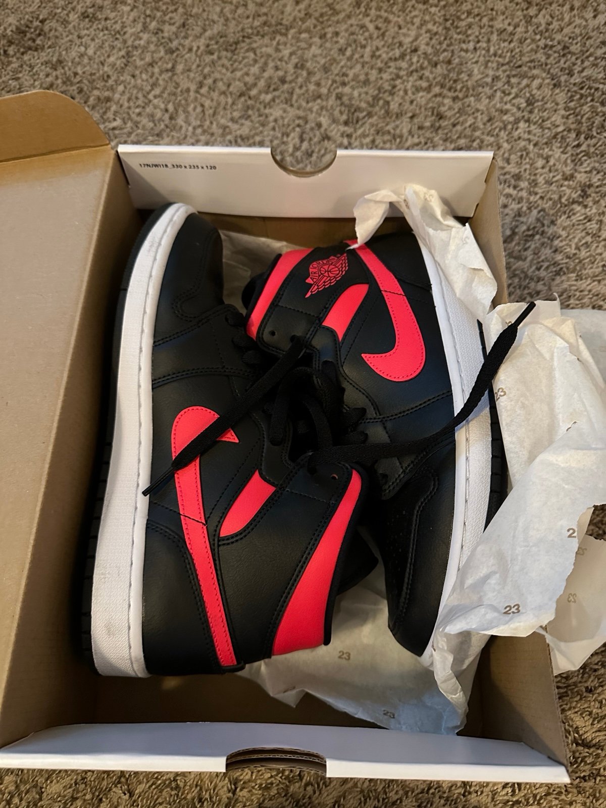 Size 11 Women’s Pink/Black High tops