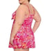 NWT SWIM SOLUTIONS Tummy Control Plus Size Bow Front Swim Dress Pink Size 16W