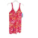 NWT SWIM SOLUTIONS Tummy Control Plus Size Bow Front Swim Dress Pink Size 16W