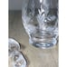 Vintage Leaded Glass Decanter, Etched Grapes & Leaves, 9 inches