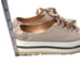 AGL blush pink platform leather lace up sneakers Sz 41 made in Italy