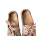 AGL blush pink platform leather lace up sneakers Sz 41 made in Italy