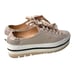 AGL blush pink platform leather lace up sneakers Sz 41 made in Italy