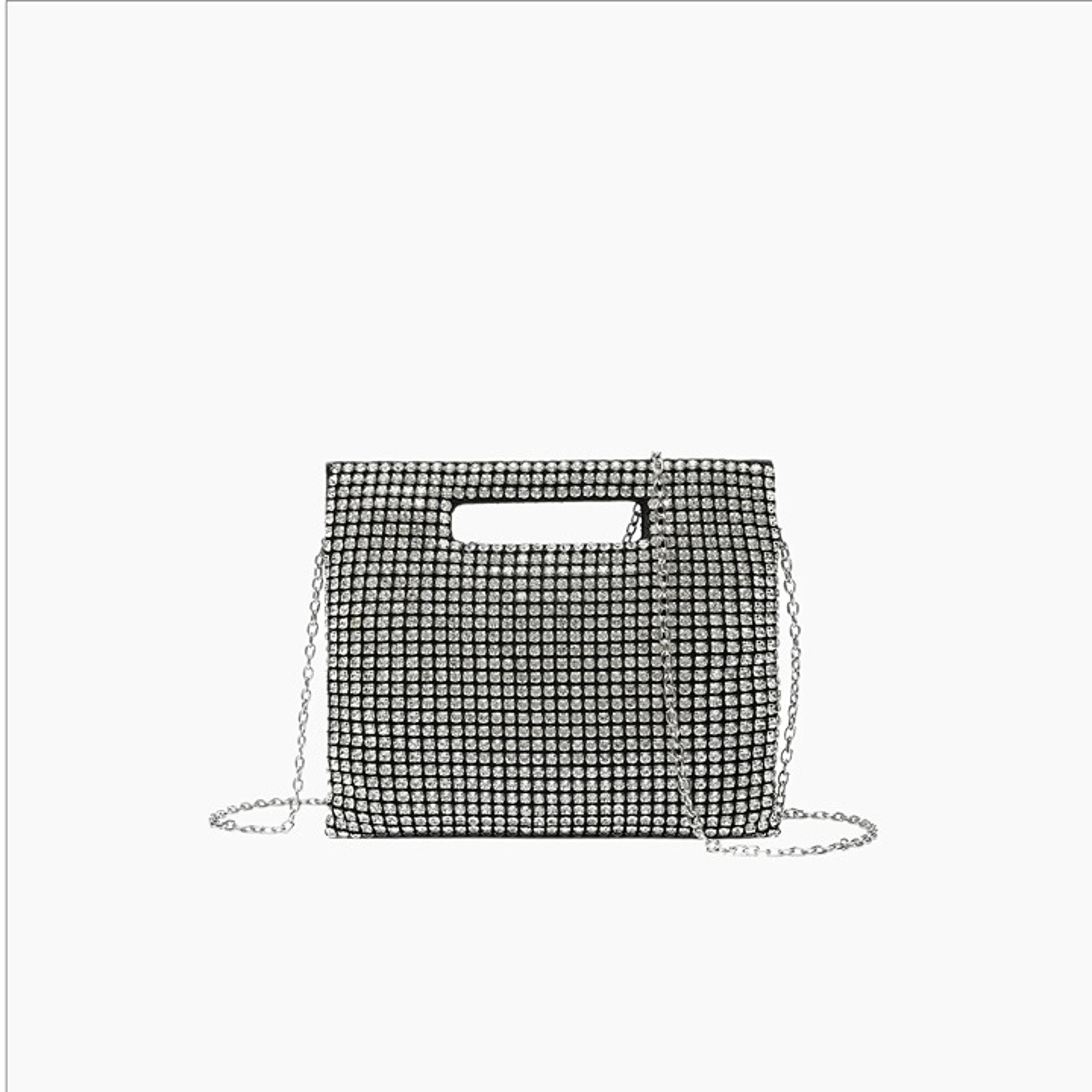 LIKE DREAMS Vivienne Rhinestone Multi Crossbody Clutch NWT Small Black
