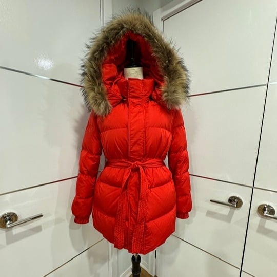 INTUITION PARIS WOMEN WINTER RED JACKET, Size FR 40/US 8/10