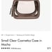 Calpak Small clear cosmetics case mocha