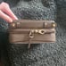 Calpak Small clear cosmetics case mocha