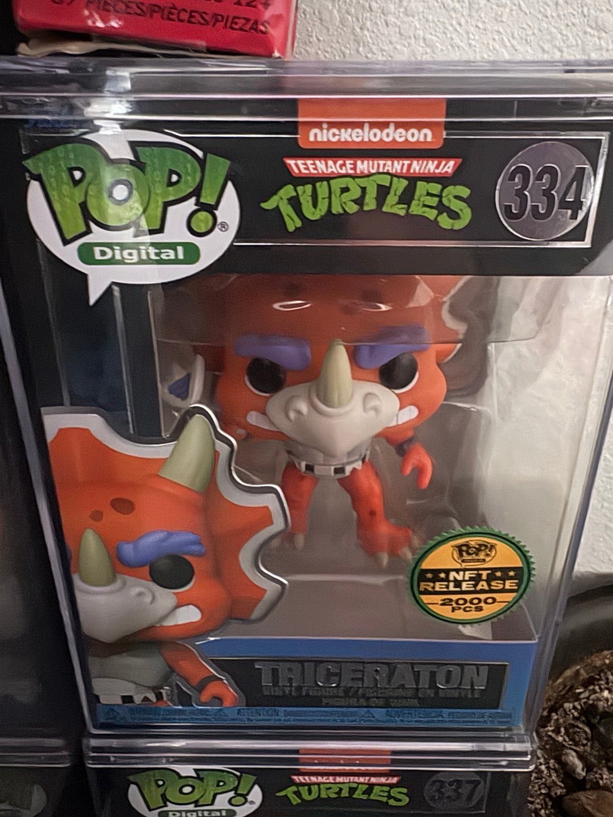 Funko Pop Freddy as krang and Triceraton nft