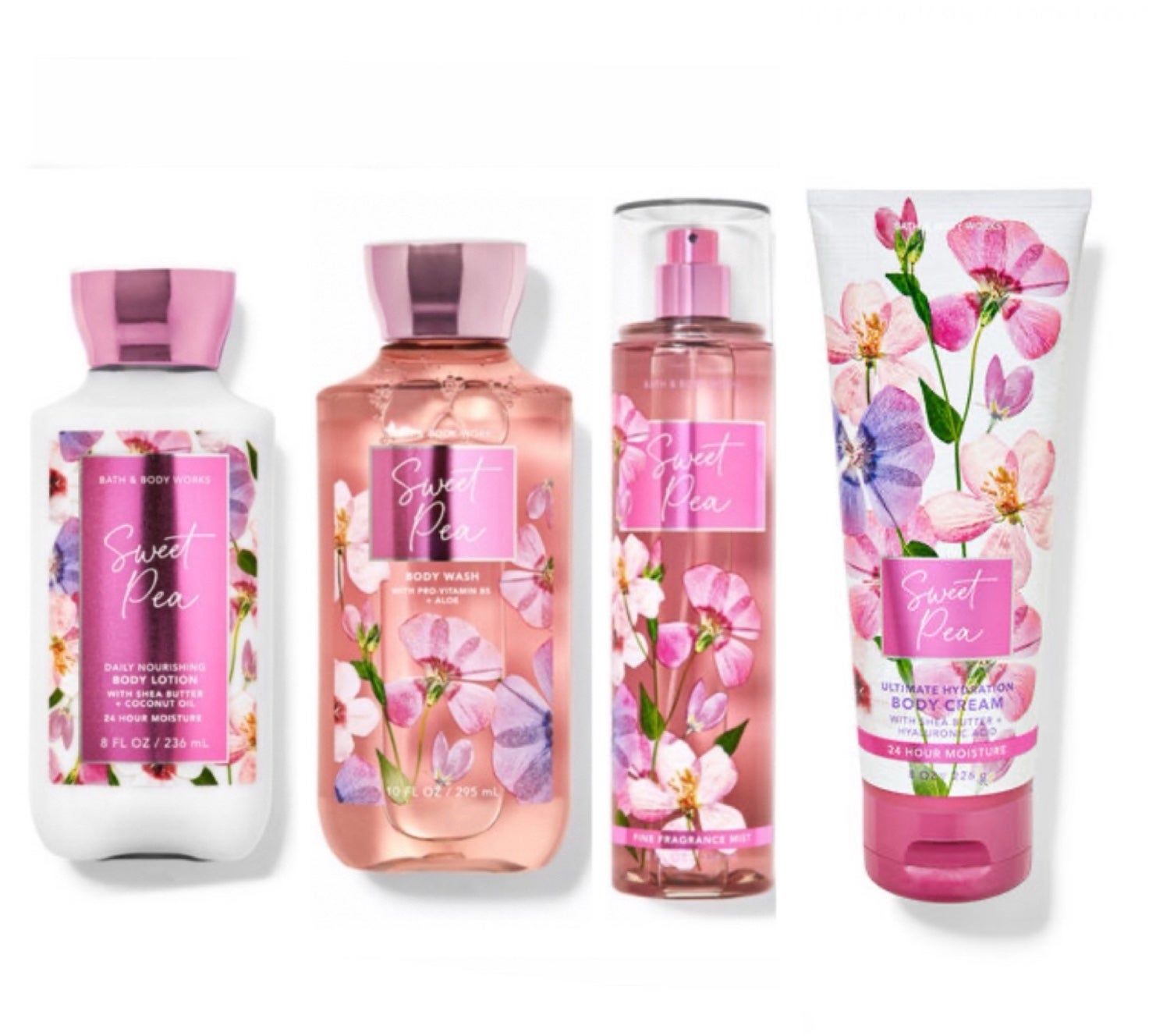 NEW Bath and Body Works Sweet Pea Set