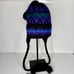 Moriarty wool hat made in Stowe Vermont vintage ski hat black blue green purple