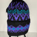 Moriarty wool hat made in Stowe Vermont vintage ski hat black blue green purple