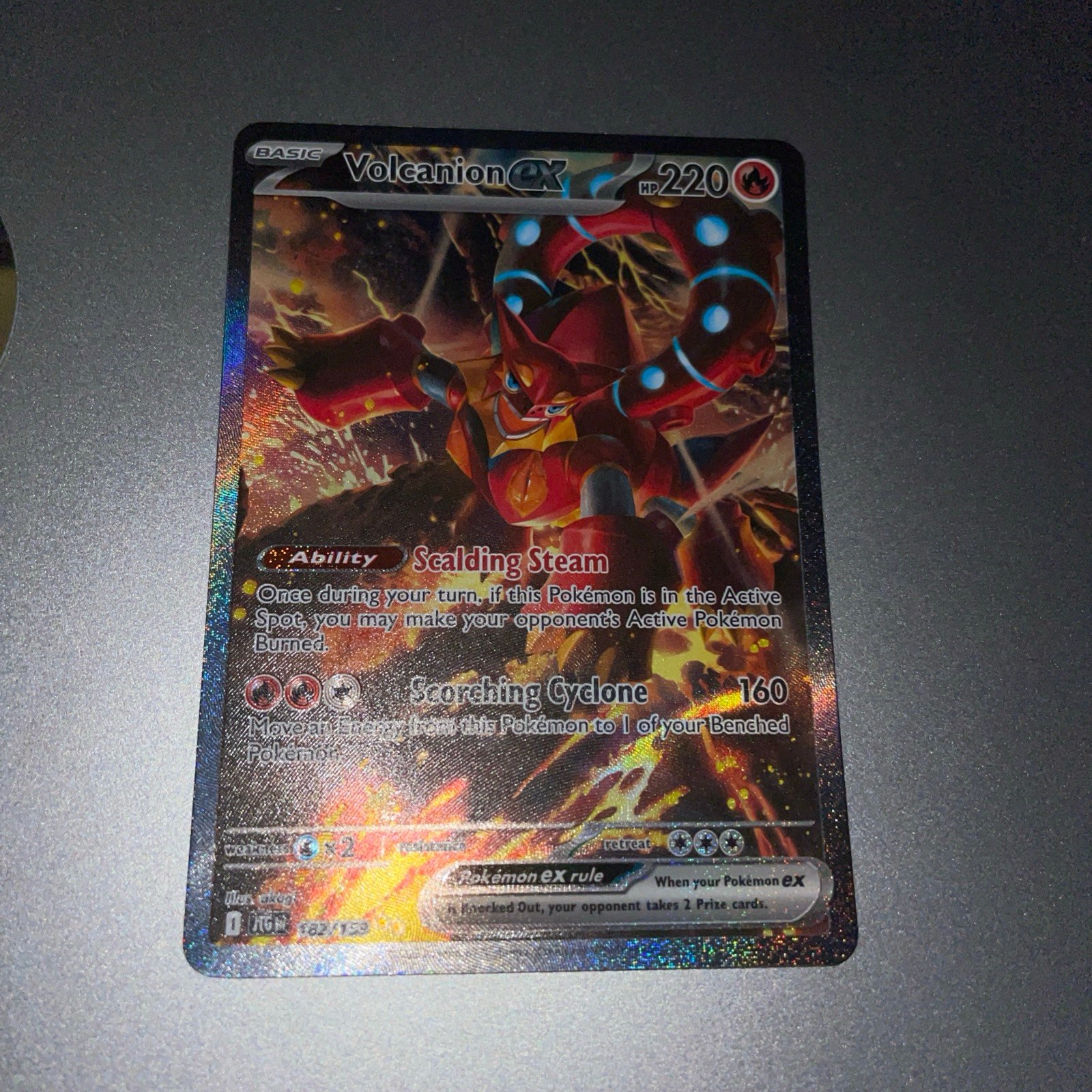 Pokemon Card Volcanion Ex SIR 182/159 Journey Together NM/M