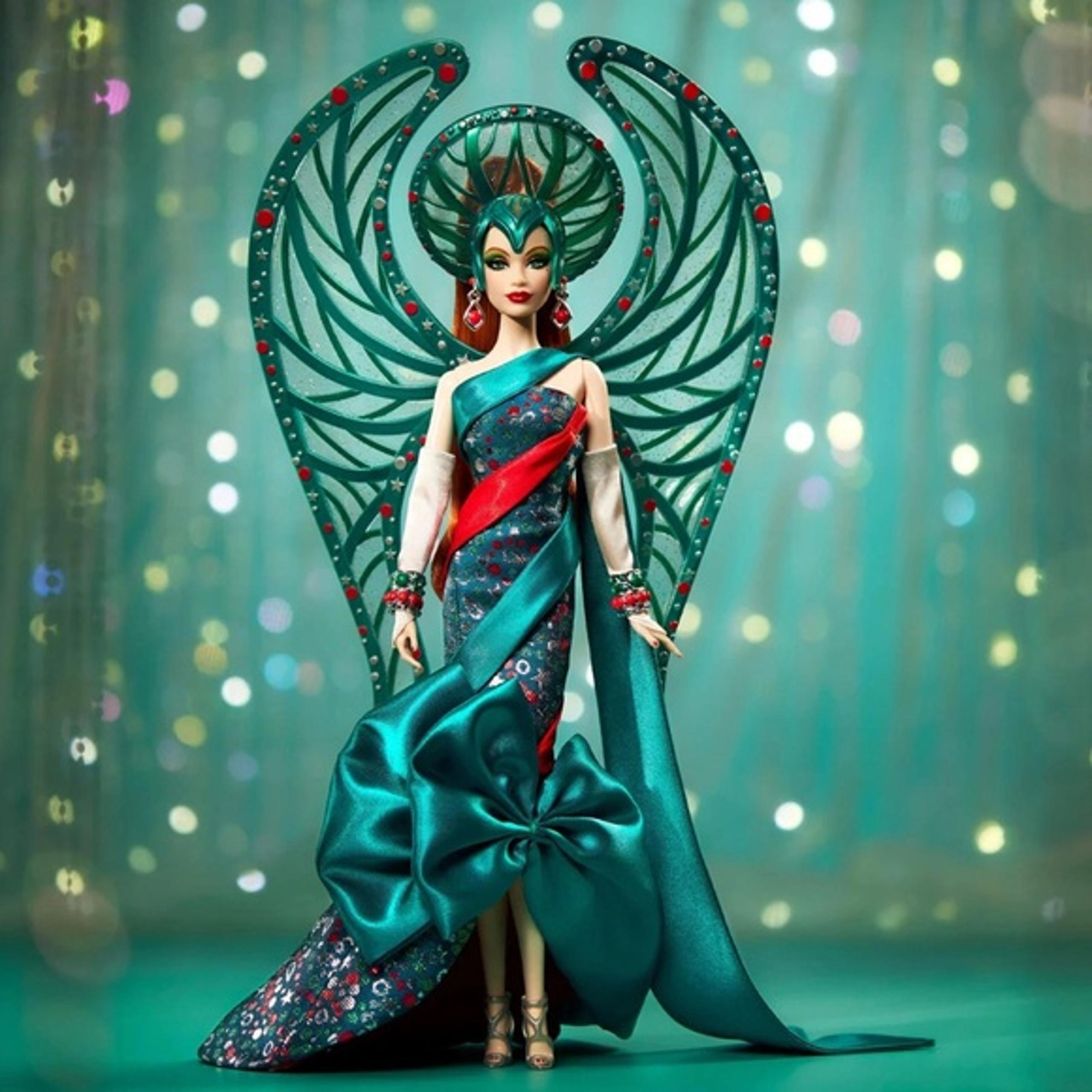 Members Only Barbie Signature
Bob Mackie Holiday Angel Barbie Doll