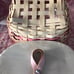 Longaberger 2008 Horizon of Hope Basket Set - WHITEWASHED