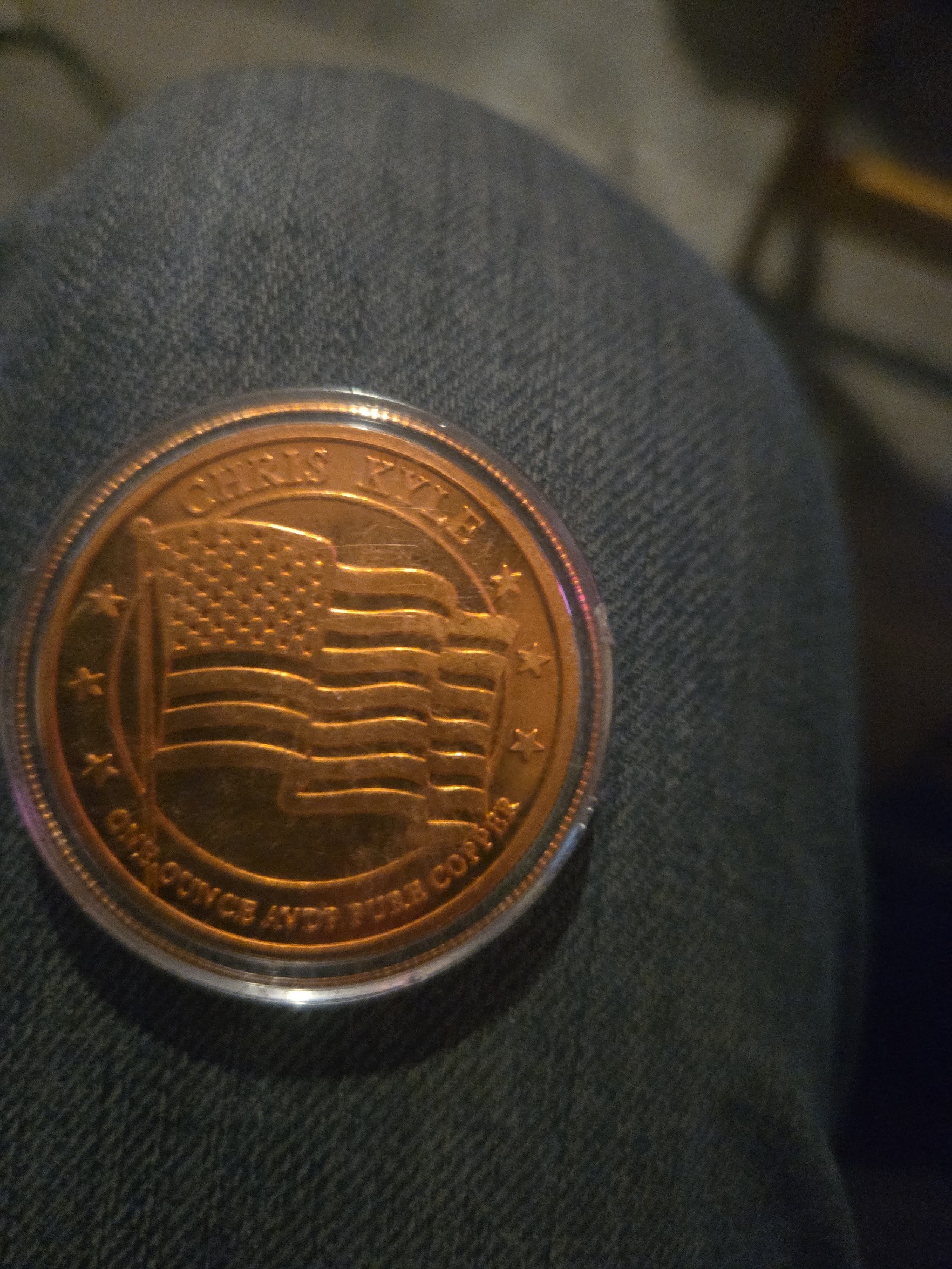 2x Cris Kyle Frog Foundation Challenge coins.