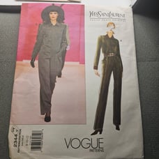 Vogue Pattern Paris Original Designer Yves Saint Laurent Sewing Design UNCUT