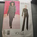 Vogue Pattern Paris Original Designer Yves Saint Laurent Sewing Design UNCUT