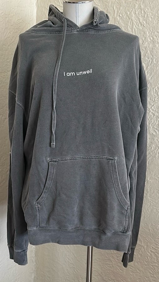 Call Her Daddy Alex Cooper Barstool Gray I Am Unwell Hoodie Sweatshirt 2XL