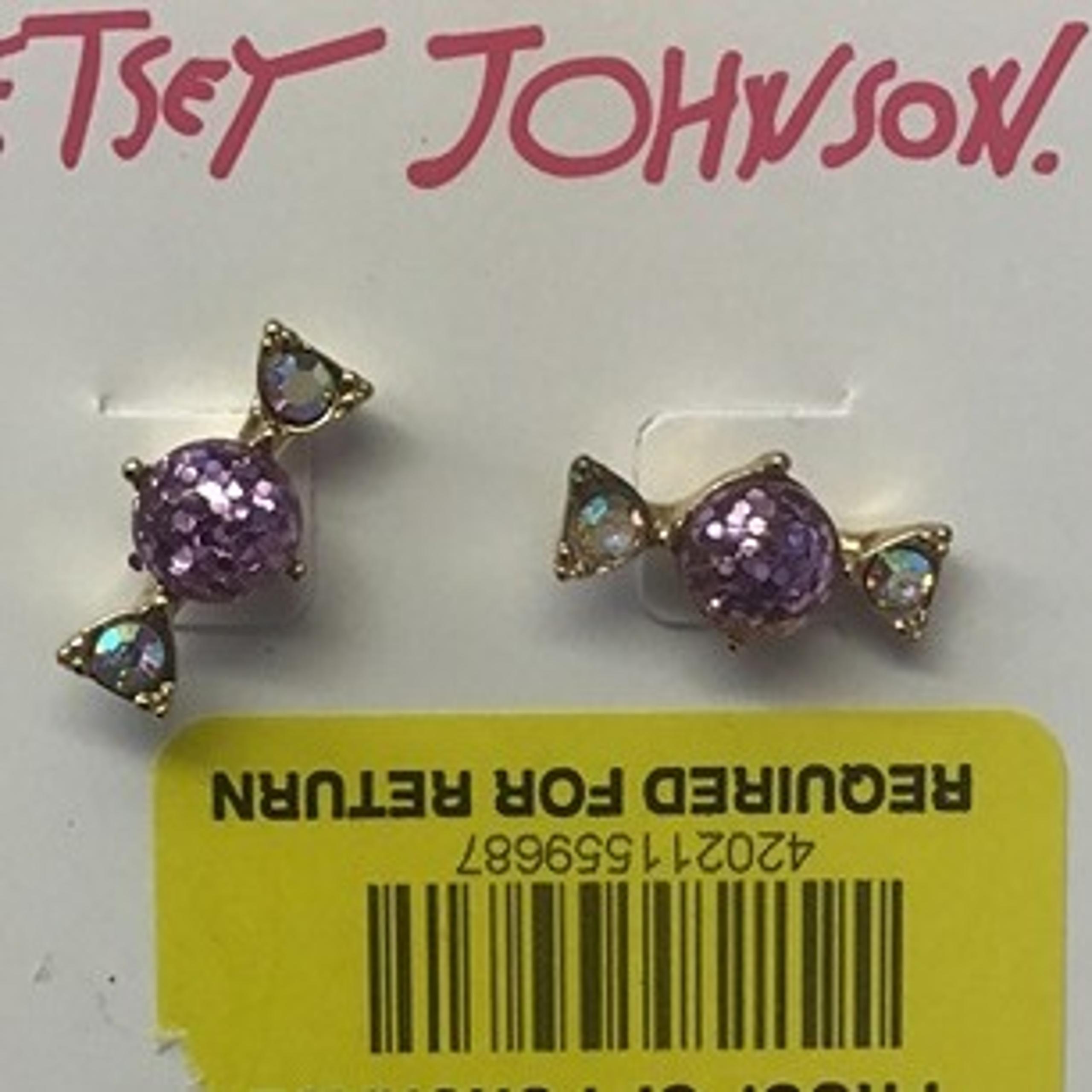 Betsey Johnson New Pink Hard Candy Earrings