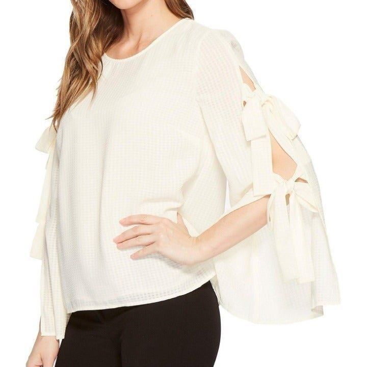 NWT Womens Size Medium Nordstrom Cece Long Bell Sleeve Blouse Top
