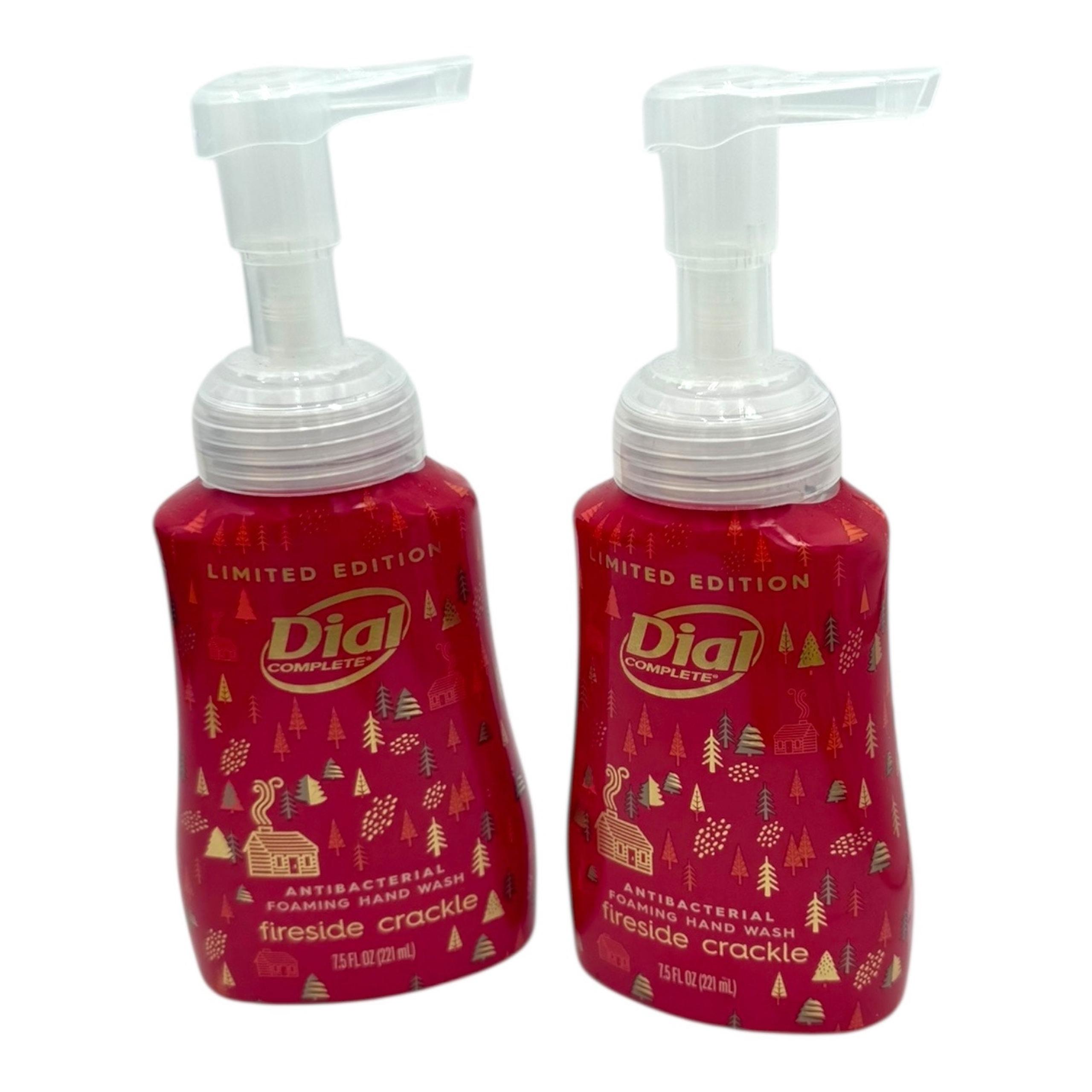 2- DIAL seasonal Limited Edition Foaming Hand Wash 7.5oz Fireside Crackle New