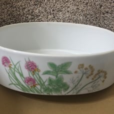 Vintage Oven to Table Porcelain Baking Dish